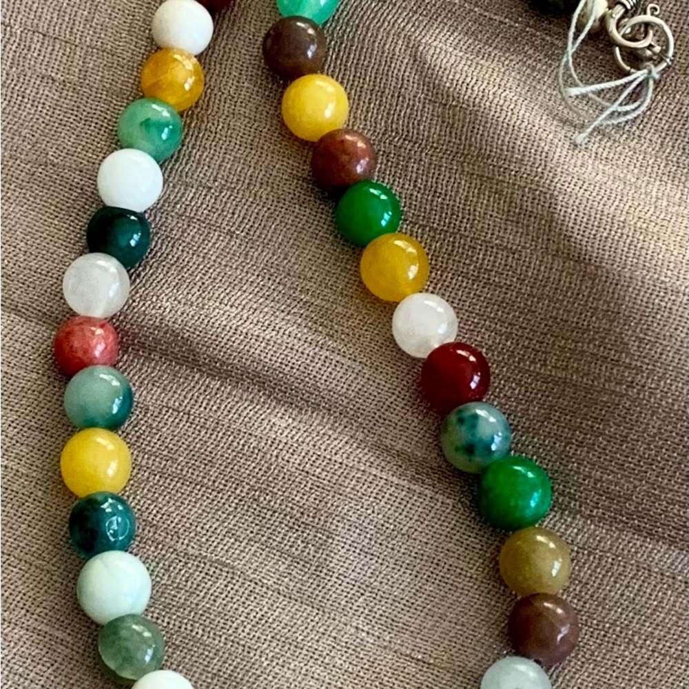 Multi Colored, Multi Gemstone Necklace - image 2
